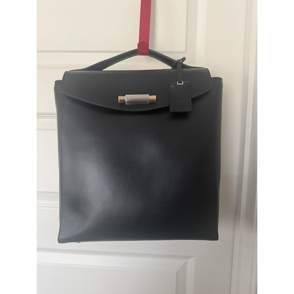 New TUMI leather handbag purse backpack Pavia Italy bag travel laptop Rare luxe main image 6